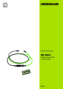 EIB 3392S External Interface Box in Cable Design