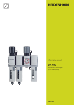 DA 400 - DA 400 Système de filtrage d'air comprimé